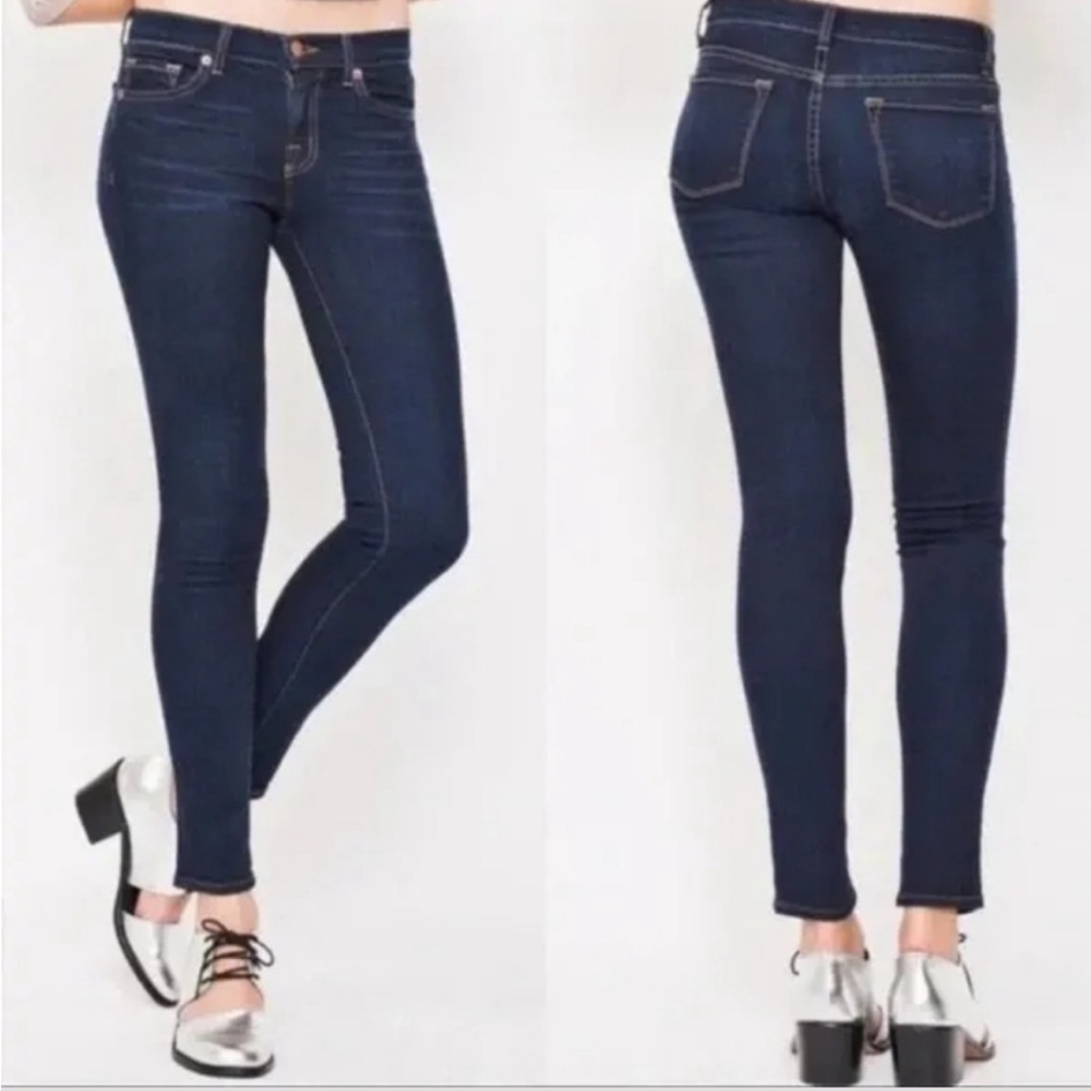 J BRAND Maria Ignite Skinny Raw Hem Dark Wash Jeans 28